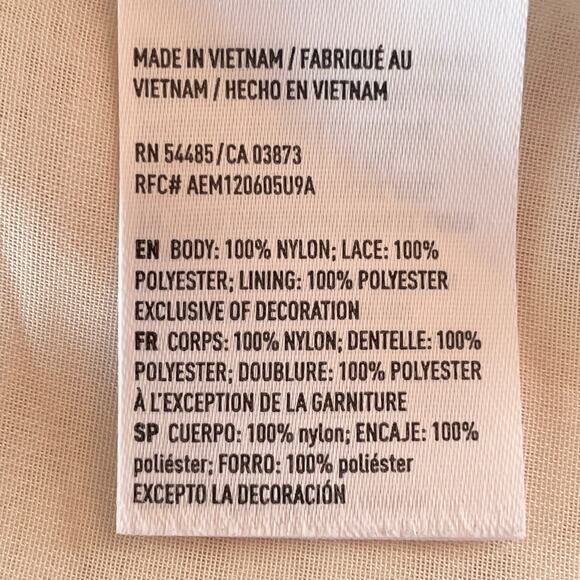 American EagleY2K Babydoll Cami Top Womens L White Lace Layered Fairy Romantic - Picture 8 of 9